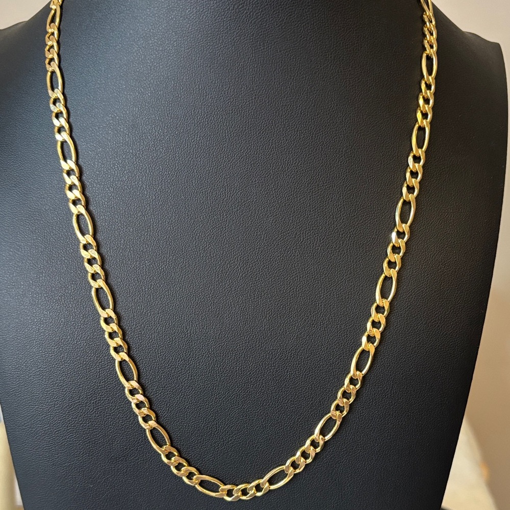 NEW 23g Figaro 18K Yellow Gold Filled Chain